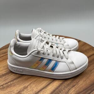 Adidas Grand Court Cloud Shoes Size 6.5 White Casual Comfort Walking Sneakers